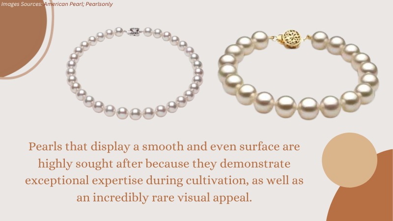 How Does Pearl Surface Affect a Pearl Bracelet's Worth